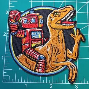 2/$10 Dinosaur and Robot Embroidered Patch